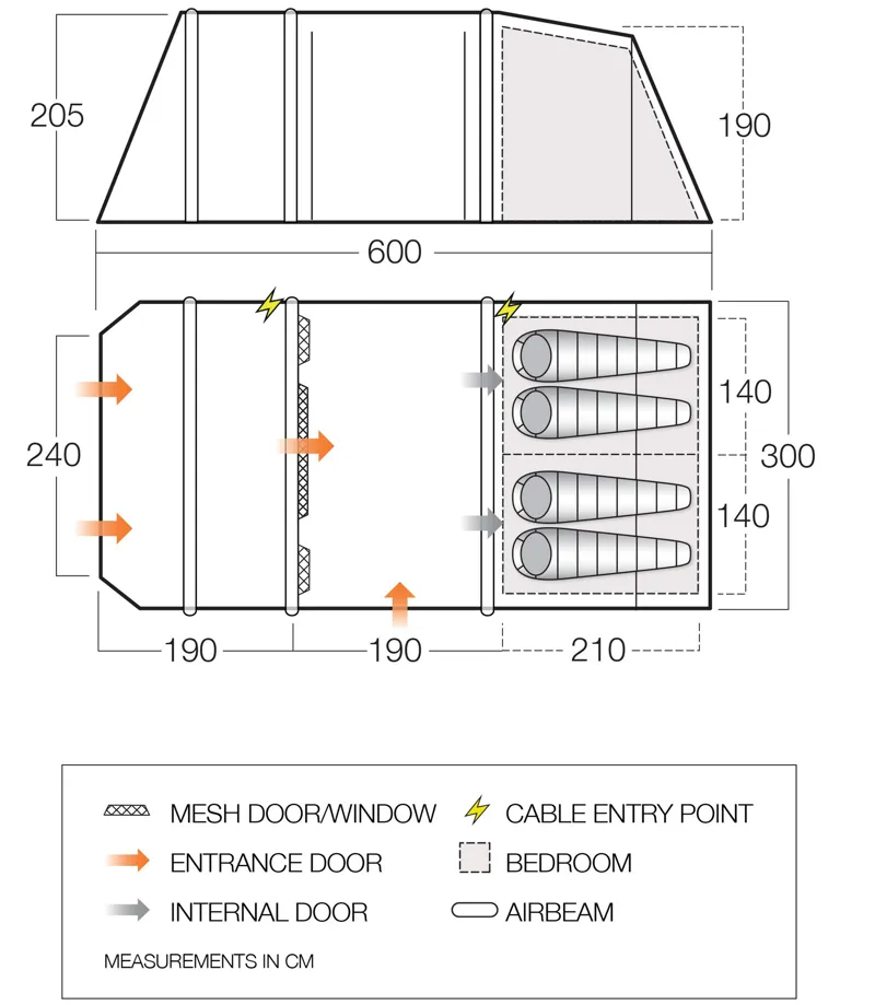 Vango Stargrove II Air 450 Inflatable Tent - 2022 Model-4